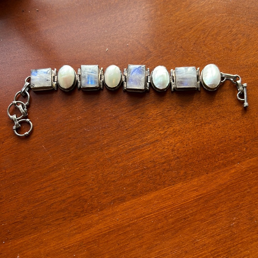Sterling Mother of Pearl Bracelet